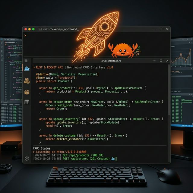 Rust + Rocket: API REST Full-Stack para Gestión de Órdenes